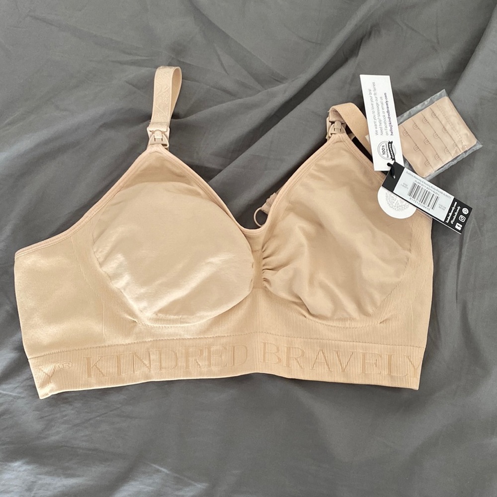 Kindred Bravely Nude Bra- Maternity & Nursing Bra. Size L